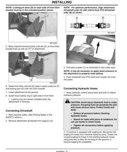 Alternative view of John Deere 46 Inch Snowthrower for 2210 CUT Operator's Manual (OMM147923)