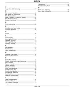Alternative view of John Deere 42 Inch Snowthrower for Yard & Garden Tractors (010001-) Operator's Manual (OMM147962)