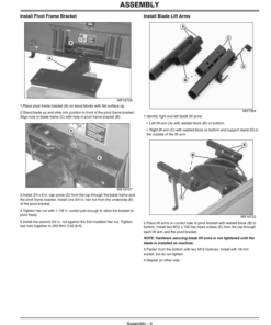 Alternative view of John Deere Front Blade 60-Inch (010001-) Operator's Manual (OMM148110)