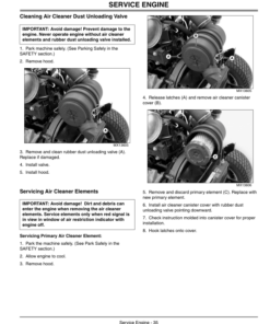 Alternative view of John Deere X495 Lawn & Garden Tractor North America (020831-030000) Operator's Manual (OMM149455)