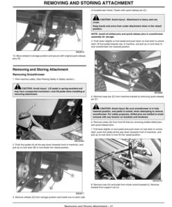 Alternative view of John Deere 42-In Snowthrower (with Foot-Lift) for LX & GT GX255 Lawn & Garden Tractors(010001-) Operator's Manual (OMM149833)