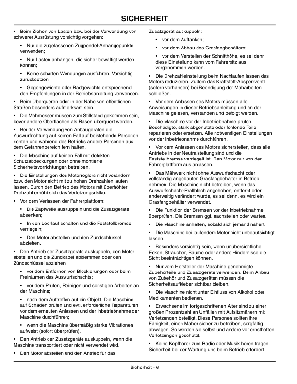 John Deere GT235 (Less Deck) Garden Tractor Operator's Manual (OMM149924) - Image 2