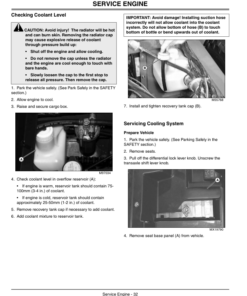 Alternative view of John Deere 6x4 Gator Diesel, Gator Trail North America (068205-) Operator's Manual (OMM150182)
