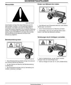 Alternative view of John Deere X495 Lawn & Garden Tractors Export Edition (030001-039999) Operator's Manual (OMM150221)