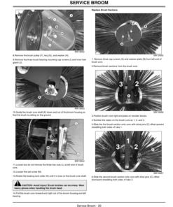 Alternative view of John Deere UV72 Rotary Broom (010001-) Operator's Manual (OMM150733)