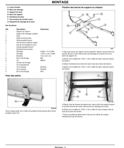Alternative view of John Deere Front Blade 44-Inch for LT/LTR Lawn Tractors (w/footlift) Operator's Manual (OMM152143)