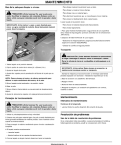 Alternative view of John Deere Front Blade 44-Inch for LX/GT Tractors w/footlift Operator's Manual (OMM152144)