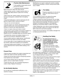 Alternative view of John Deere CS & CX Gator Utility Vehicle Operator's Manual (OMM153882)