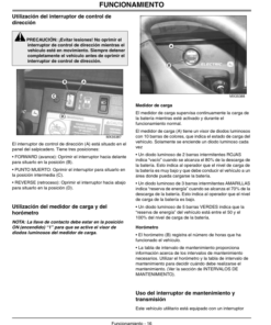 Alternative view of John Deere TE Gator Utility Vehicles Export Edition (001001-050000) Operator's Manual (OMM153975)