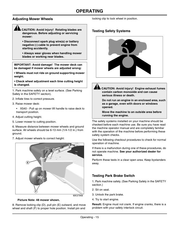 John Deere X540 Select Series Tractor (020001-) Operator's Manual (OMM154292) - Image 3