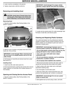 Alternative view of John Deere TS 4x2 Gator (Gas) (001001-030000) TH 6x4 Gator (Gas) (001001-008000) North America Operator's Manual (OMM154966)
