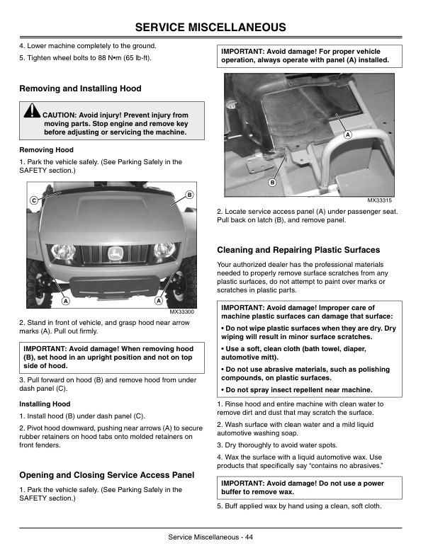 John Deere TS 4x2 Gator (Gas) (001001-030000) TH 6x4 Gator (Gas) (001001-008000) North America Operator's Manual (OMM154966) - Image 2