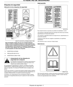 Alternative view of John Deere 10P Utility Cart Operator's Manual (OMM155001)