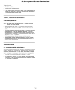 Alternative view of John Deere Lawn Sweeper42 Inch (North American Version) Operator's Manual (OMM155002)