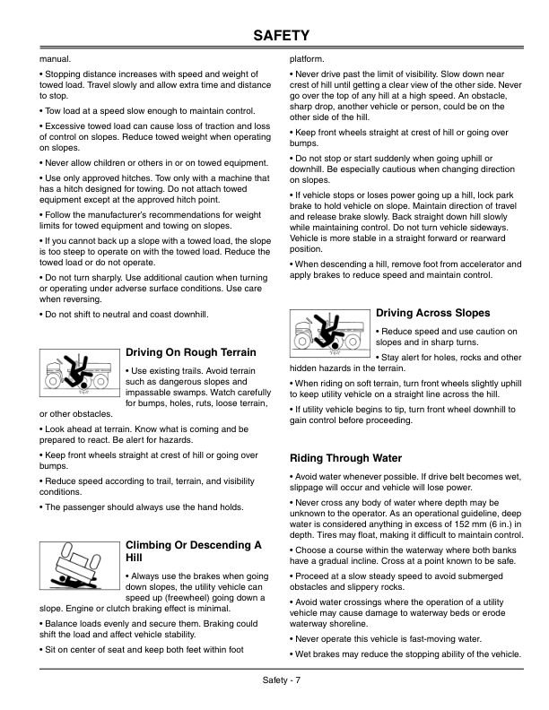 John Deere XUV 4X4 Gas, Trail 4X4 Gas Gator Utiltiy Vheicle (010001-) Operator's Manual (OMM155882) - Image 2
