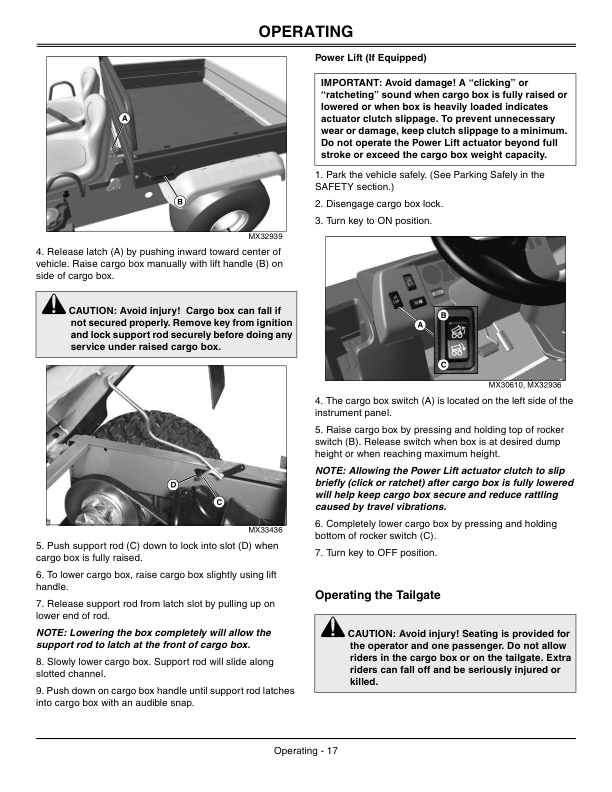 John Deere TX Turf Gator Utility Vehicle North America (030001-050000) Operator's Manual (OMM158204) - Image 2