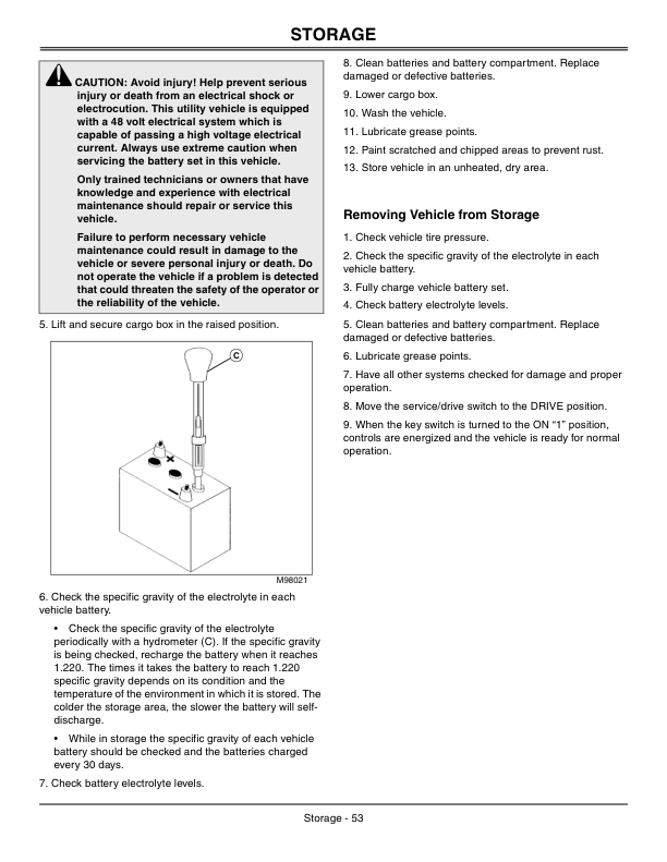 John Deere TE Gator Utility Vehicles Export Editiion (050001-070000) Operator's Manual (OMM158211) - Image 2