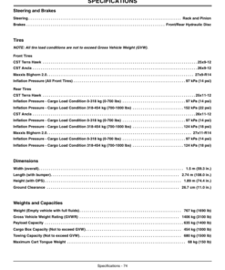 Alternative view of John Deere 855D XUV Gator Utility Vehicle North America (010001-030000) Operator's Manual (OMM158412)