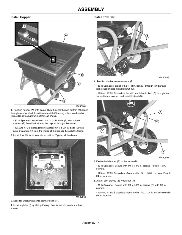 John Deere LP25010, LP25011, LP25012 Broadcast Spreader Operator's Manual (OMM158455) - Image 2