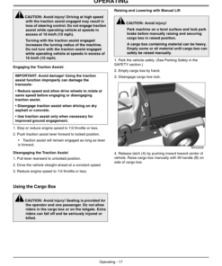 Alternative view of John Deere TS (4x2) Gator Utility Vehicle North America (050001-070000) Operator's Manual (OMM159423)
