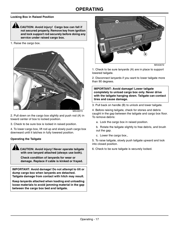 John Deere TX Turf Gator Utility Vehicle Export Edition (050001-070000) Operator's Manual (OMM159429) - Image 2