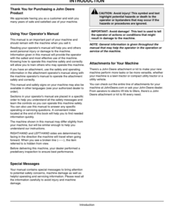 Alternative view of John Deere 625i XUV Gator North America (010001-030000) Operator's Manual (OMM159758)