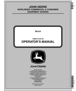 John Deere Winch Operator's Manual (OMM161330)