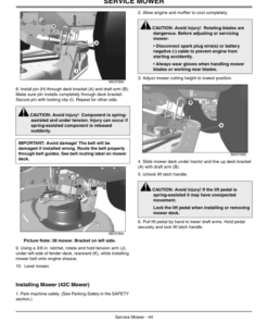 Alternative view of John Deere X300, X304, X320, X324, X340 & X360 Select Series Tractors North America (150001-180000) Operator's Manual (OMM161628)