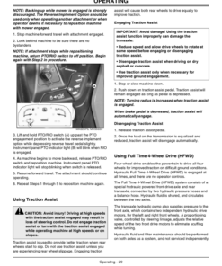 Alternative view of John Deere X740, X744, X748, X749 Select Series Tractor (050001-) Operator's Manual (OMM161727)