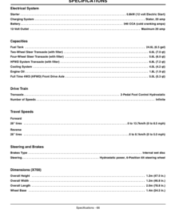 Alternative view of John Deere X700, X720, X724, X728 & X729 Ultimate Select Series Tractor (050001-) Operator's Manual (OMM161728)