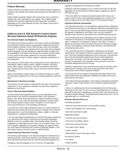 Alternative view of John Deere TX Gator Utility Vehicle California Edition (050001-070000) Operator's Manual (OMM161775)