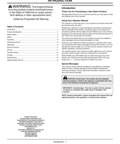 Alternative view of John Deere B940 Walk-Behind Blower Operator's Manual (OMM161989)