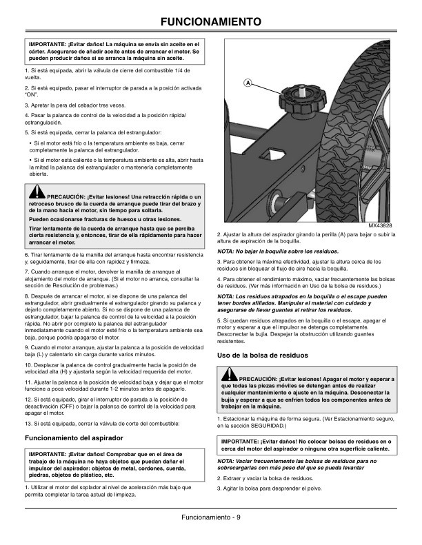 John Deere V627SP Walk-Behind Vacuum Operator's Manual (OMM161990) - Image 2