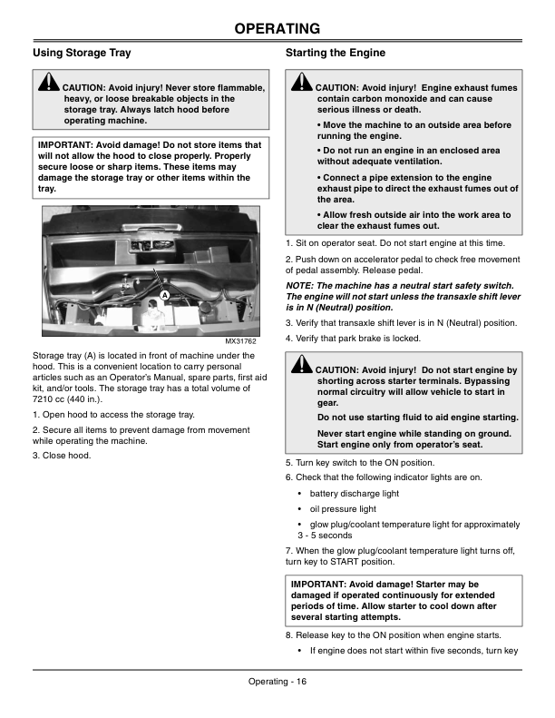 John Deere 850D XUV 4x4 Gator Export Edition (080000- ) Operator's Manual (OMM162658) - Image 2