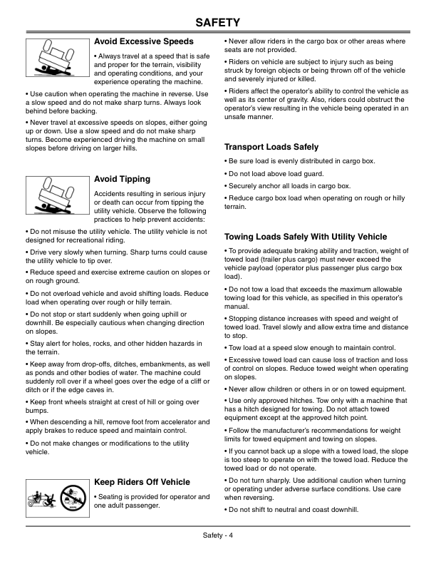 John Deere CX Gator Utility Vehicle (080001-) Operator's Manual (OMM162861) - Image 2