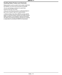 Alternative view of John Deere X300, X304, X320, X324, X340 & X360 Select Series Tractors North America (180001-220000) Operator's Manual (OMM163031)