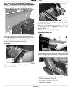 Alternative view of John Deere 2 Bag Bagger (NA) Operator's Manual (OMM163264)