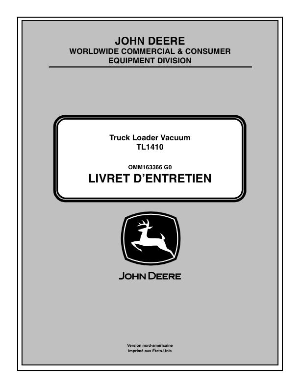 John Deere 1410 Truck Loader Vacuum (001001-) Operator's Manual (OMM163366) - Image 2