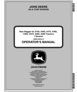 John Deere 7-Bushel Rear Bagger Operator's Manual (OMM164040)