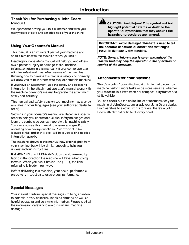 John Deere XUV S4 550 Gator Utility Vehicle North America (010001-030000) Operator's Manual (OMM164562) - Image 2