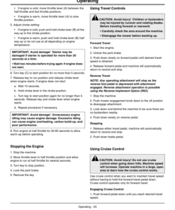 Alternative view of John Deere X500, X520, X534, X540 Multi-Terrain Select Series Tractors North America (070001-080000) Operator's Manual (OMM164739)