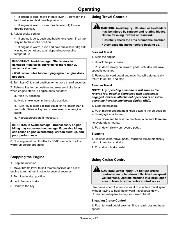 John Deere X500, X520, X534, X540 Multi-Terrain Select Series Tractors North America (070001-080000) Operator's Manual (OMM164739) - Image 2