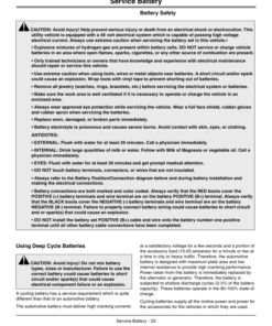 Alternative view of John Deere TE Gator Utility Vehicles North America (070001-090000) Operator's Manual (OMM165037)
