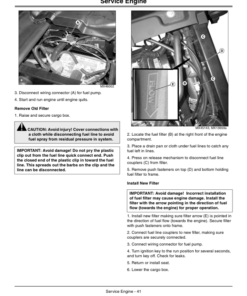 Alternative view of John Deere 625i XUV Gator North America (030001-060000) Operator's Manual (OMM165096)