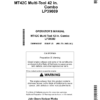John Deere MT42C Multi-Tool 42 in. Combo LP39089 Operator's Manual (OMM165247)