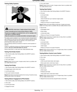 Alternative view of John Deere Z200 series EZtrak Z235, Z255 (NA) Operator's Manual (OMM166319)
