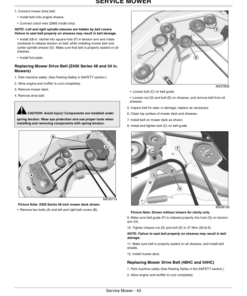 Alternative view of John Deere Z425, Z445, Z465, Z645, Z655 & Z665 EZtrak Zero-Turn Mowers Operator's Manual (OMM166321)