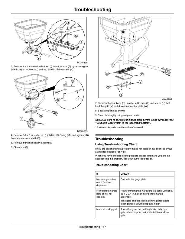 John Deere Broadcast Spreader LPBS36JD - X700 Ultimate Series; X300 Select Series & X500 Multi-Terrain Operator's Manual (OMM166618) - Image 2