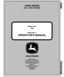 John Deere Utility Cart 10P (EU) Operator's Manual (OMM166620)