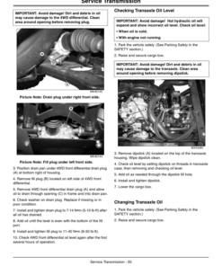 Alternative view of John Deere 855D XUV Gator Utility Vehicle North America (030001-060000) Operator's Manual (OMM166784)